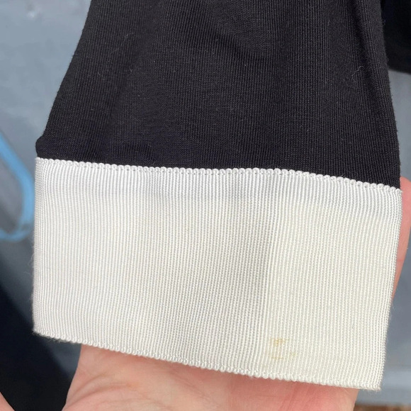 Pink Tartan Black Silk Grosgrain Accent Blouse, size M - Picture 8 of 10